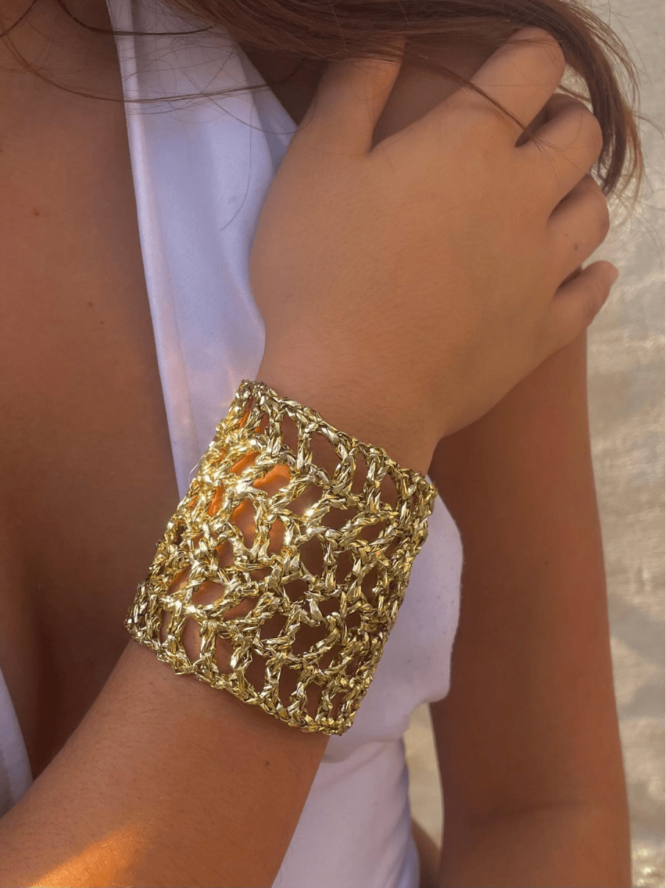 Bracelet doré Kara - Large - Croch' et Chic